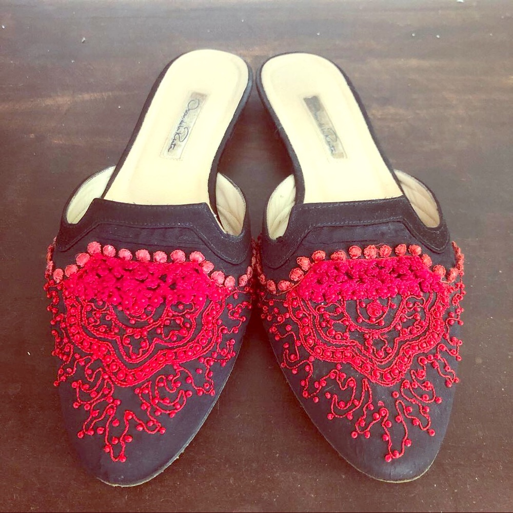 Authentic Oscar de la Renta flats